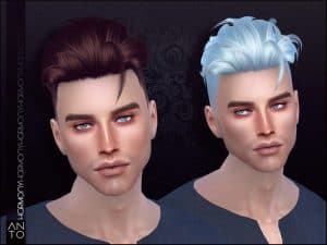 male long curly hair sims 4