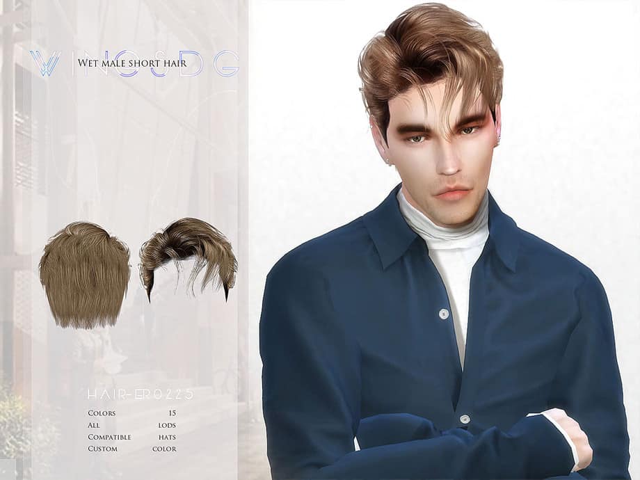 Wings Er Wet Male Short Hair Sims Haircuts